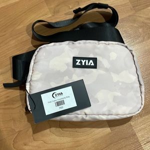 Zyia Pink Camo Crossbody Bag